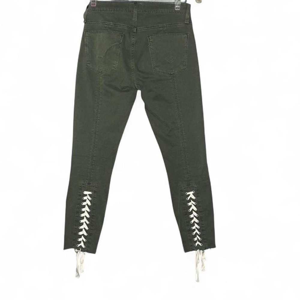 Hudson Nico Lace-Up Cropped Olive Boho/Western/Streetwear Jeans Women’s size 25 - Picture 5 of 6